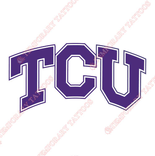 TCU Horned Frogs Customize Temporary Tattoos Stickers NO.6434